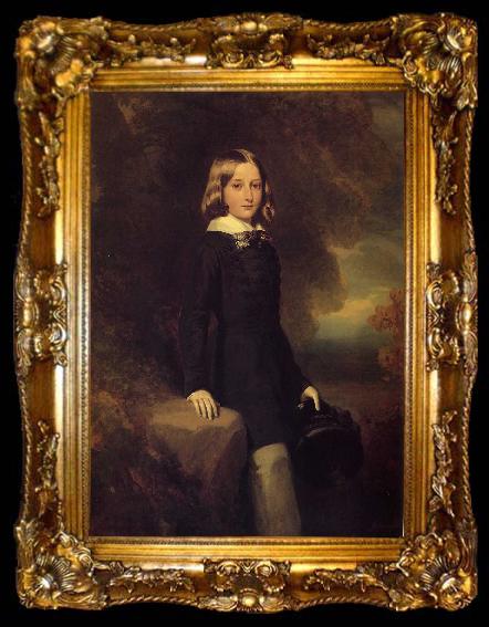 framed  Franz Xaver Winterhalter Leopold, Duke of Brabant, ta009-2